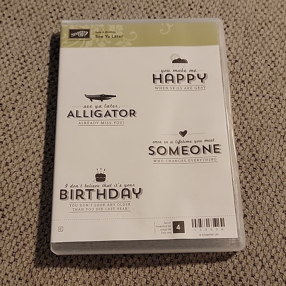 NWT Stampin Up Sale A Bration See Ya Later Stamp Set